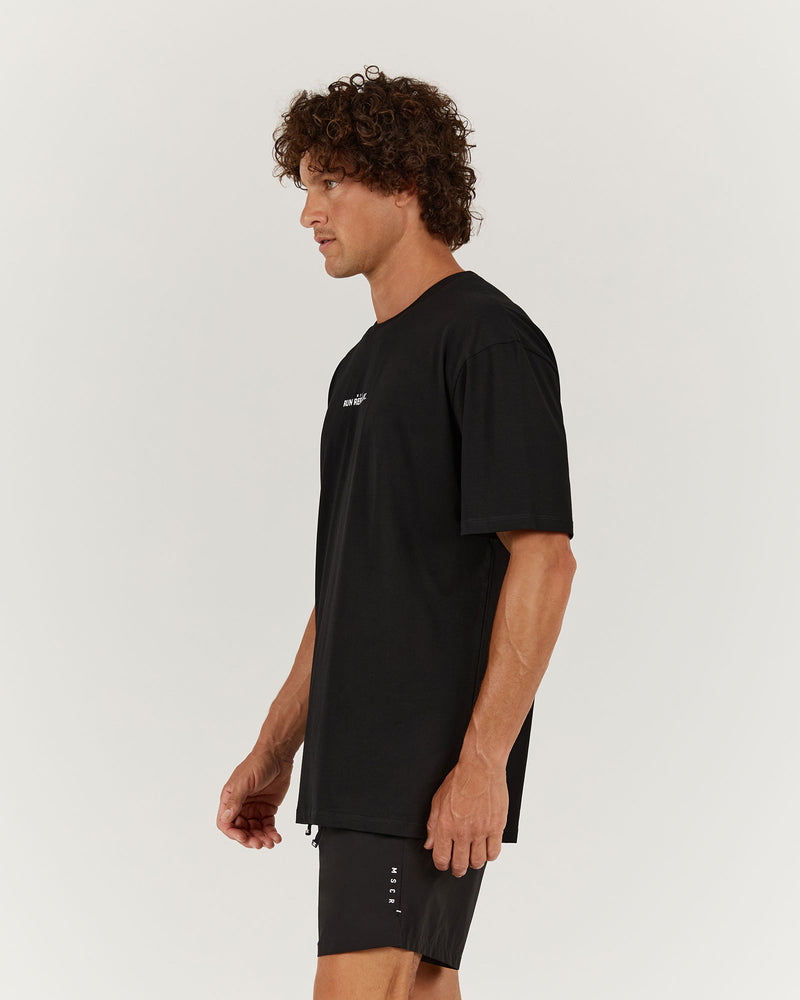 MENS RUN REPUBLIC TEE - BLACK