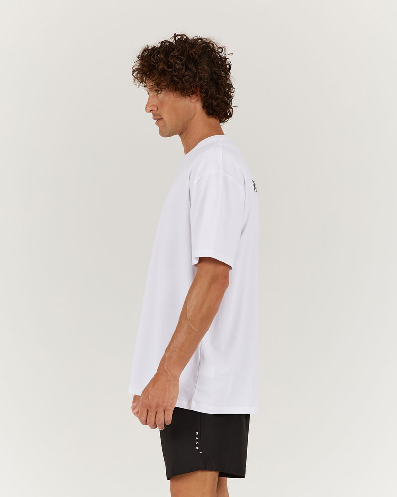 MENS RUN REPUBLIC TEE - WHITE