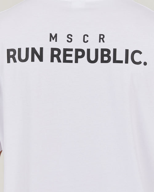 MENS RUN REPUBLIC TEE - WHITE