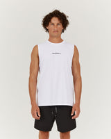 MENS RUN REPUBLIC TANK - WHITE