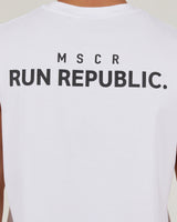 MENS RUN REPUBLIC TANK - WHITE