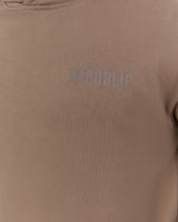 BLOCKPRINT HOODIE - COFFEE