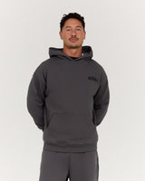 BLOCKPRINT HOODIE - FORGED IRON