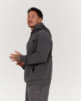 BLOCKPRINT HOODIE - FORGED IRON