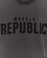 BLOCKPRINT HOODIE - FORGED IRON