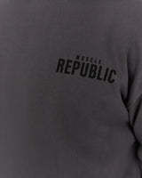 BLOCKPRINT HOODIE - FORGED IRON