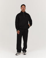 MEN'S CLASSIC 1/4 ZIP - BLACK