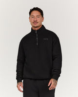 MEN'S CLASSIC 1/4 ZIP - BLACK