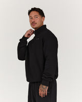 MEN'S CLASSIC 1/4 ZIP - BLACK
