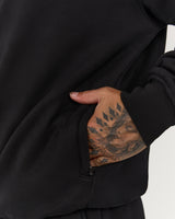 MEN'S CLASSIC 1/4 ZIP - BLACK