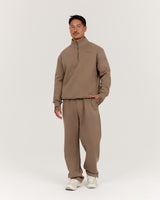MEN'S CLASSIC 1/4 ZIP - COFFEE