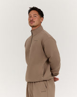 MEN'S CLASSIC 1/4 ZIP - COFFEE