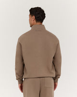 MEN'S CLASSIC 1/4 ZIP - COFFEE