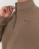 MEN'S CLASSIC 1/4 ZIP - COFFEE
