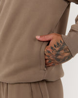 MEN'S CLASSIC 1/4 ZIP - COFFEE