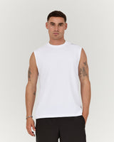 MENS CLASSIC TANK - WHITE ICON II
