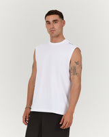 MENS CLASSIC TANK - WHITE ICON II
