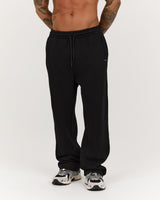 MEN'S CLASSIC WIDE LEG SWEATPANT - BLACK