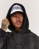 MEN'S EVOLUTION TRUCKER CAP - WHITE BLACK
