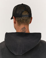 MEN'S EVOLUTION TRUCKER CAP - WHITE BLACK