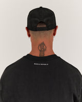 MENS EVOLUTION TRUCKER CAP - WHITE BLACK