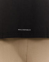 MENS HEAVY BOXY TANK - FADED BLACK TRANSITION