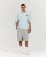 MENS HEAVY BOXY TEE - SKY TRANSITION