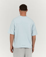 MENS HEAVY BOXY TEE - SKY TRANSITION