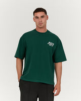 MENS HEAVY BOXY TEE - FADED ALPINE TRANSITION