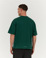 MENS HEAVY BOXY TEE - FADED ALPINE TRANSITION