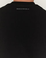 MENS HEAVY RELAXED TEE - BLACK FASTBREAK