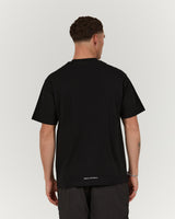 MENS HEAVY RELAXED TEE - BLACK REPPING TEAM PINK