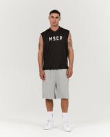 MENS MESH BOXY TANK - BLACK SHOT CALLER
