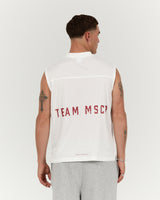 MENS MESH BOXY TANK - PORCELAIN SHOT CALLER