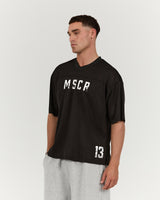 MENS MESH BOXY TEE - BLACK SHOT CALLER