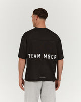 MENS MESH BOXY TEE - BLACK SHOT CALLER
