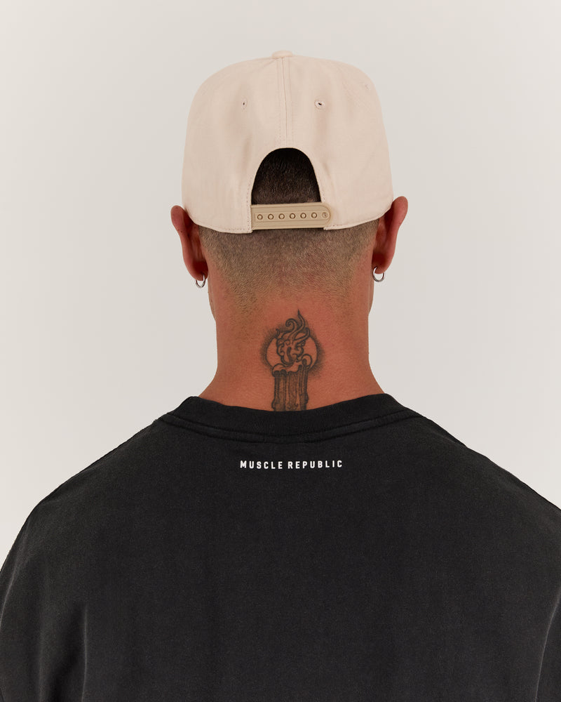 MENS MSCR A FRAME CAP - BEIGE