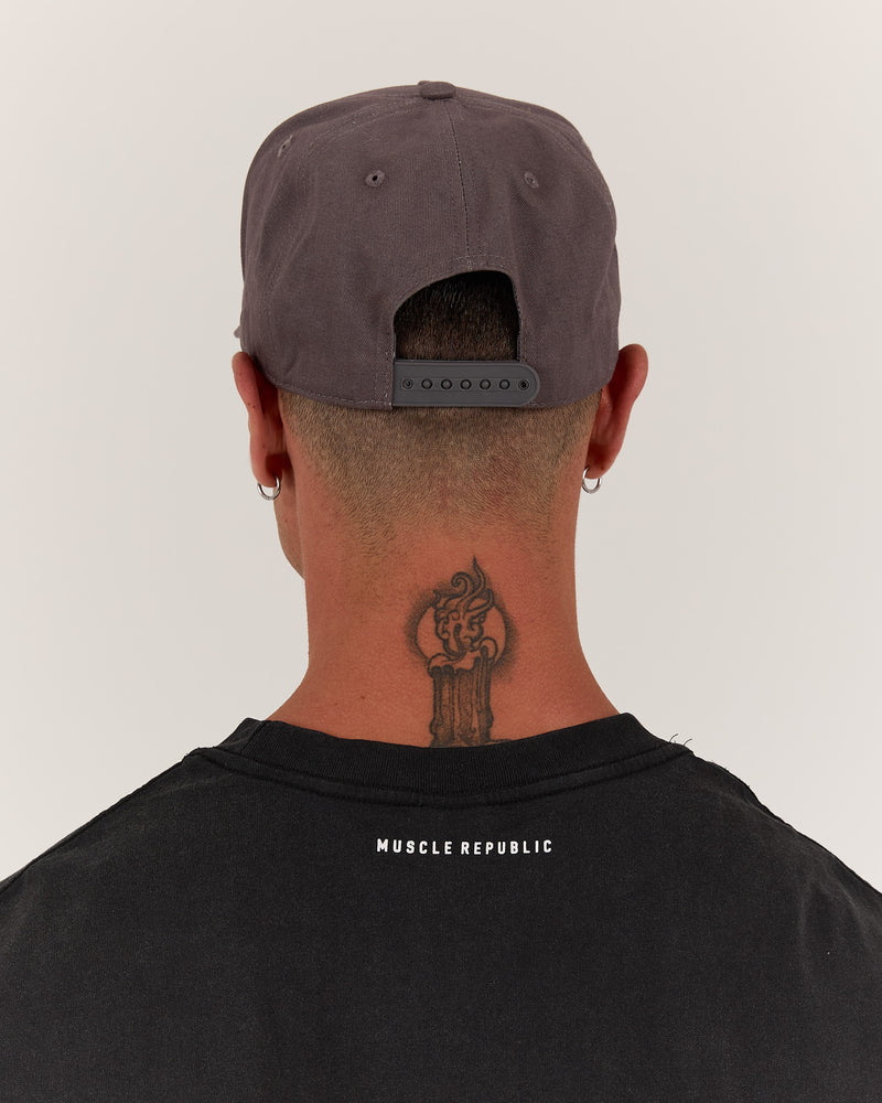 MENS MSCR A FRAME CAP - GREY