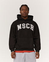 MEN'S OVERSIZED HOODIE - BLACK MSCR COLLEGIATE