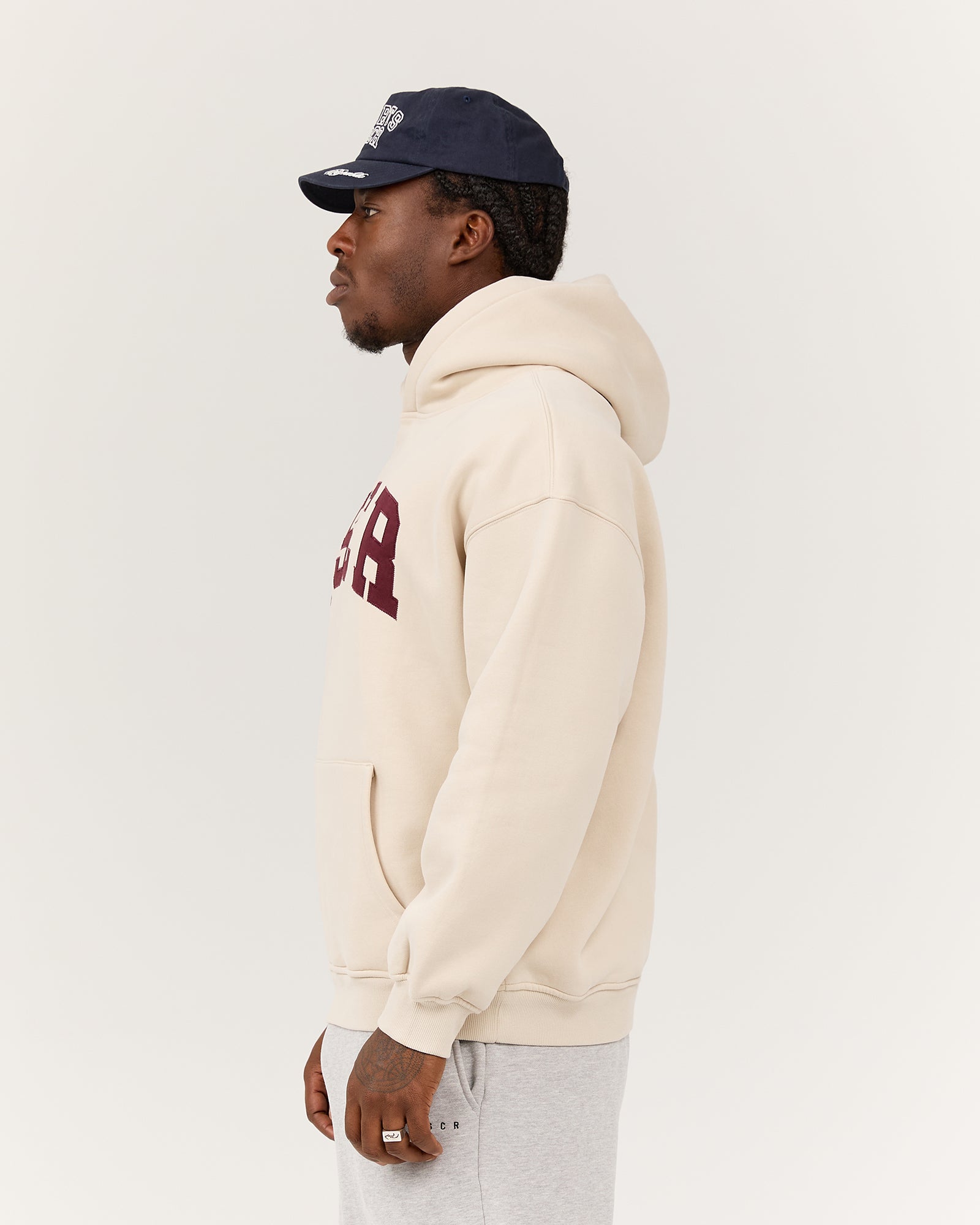 MEN'S OVERSIZED HOODIE - WOOD ASH MSCR COLLEGIATE – MUSCLE REPUBLIC