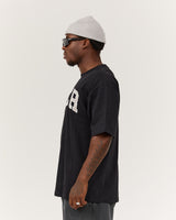 MEN'S OVERSIZED TEE - BLACK MSCR COLLEGIATE