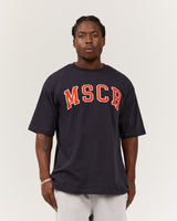 MEN'S OVERSIZED TEE - MIDNIGHT NAVY MSCR COLLEGIATE