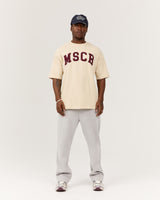 MEN'S OVERSIZED TEE - WOOD ASH MSCR COLLEGIATE