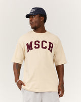 MEN'S OVERSIZED TEE - WOOD ASH MSCR COLLEGIATE