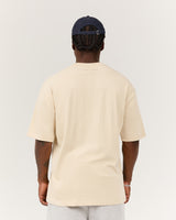 MEN'S OVERSIZED TEE - WOOD ASH MSCR COLLEGIATE