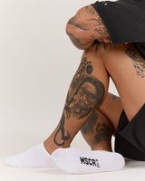 MEN'S NO SHOW SOCKS - WHITE