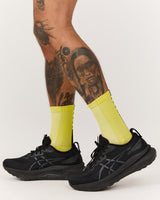 MEN'S PERFORMANCE SOCKS - LEMON BLACK