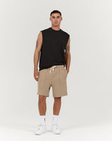 MENS PIQUE REGULAR SHORTS - MOSS PREMIERE