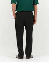 MENS PIQUE STRAIGHT LEG PANT - BLACK PREMIERE