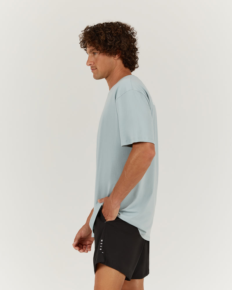 MENS RUN REPUBLIC TEE - MIST